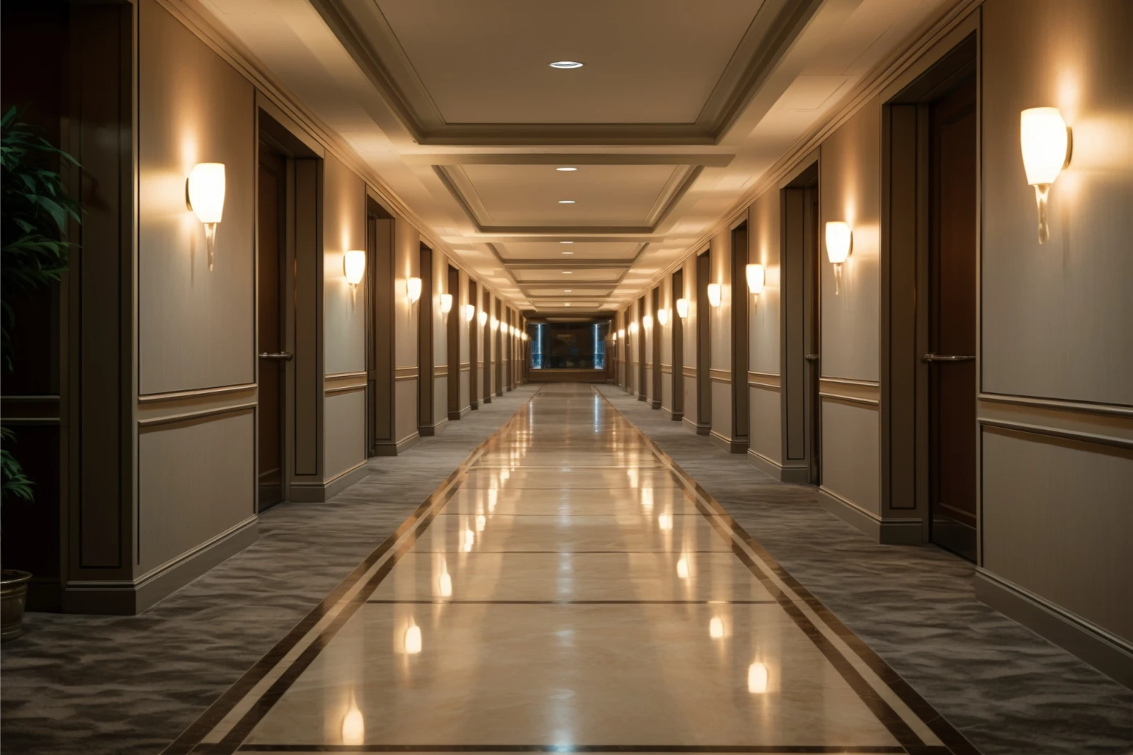 Boutique hospitality venue exterior at dusk